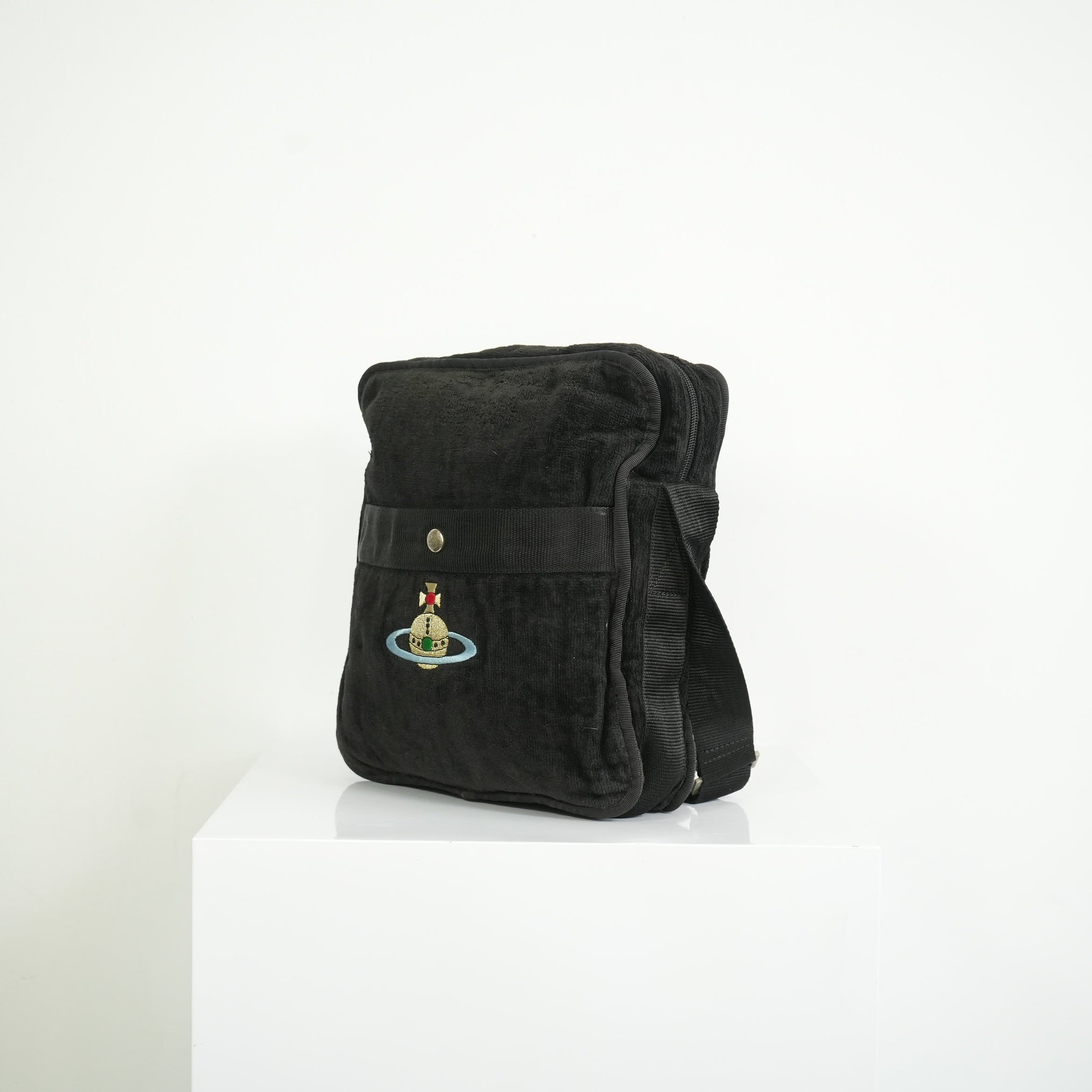 Vivienne Westwood Black Messenger Bag