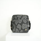 Vivienne Westwood Distinctive Black and Grey Leopard Pattern Crossbody Bag