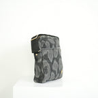 Vivienne Westwood Distinctive Black and Grey Leopard Pattern Crossbody Bag