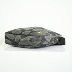 Vivienne Westwood Distinctive Black and Grey Leopard Pattern Crossbody Bag
