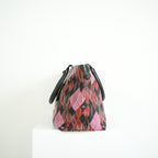 Vivienne Westwood Red and Pink Argyle Fabric Pattern Tote Bag