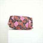 Vivienne Westwood Red and Pink Argyle Fabric Pattern Tote Bag