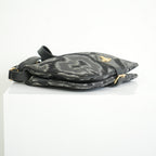 Vivienne Westwood Leather Prominent Leopard Print Pattern Messenger Bag