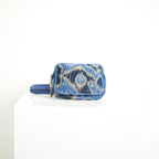 Vivienne Westwood Leonpa Blue and Silver Jacquard Pattern Crossbody/Waist Bag