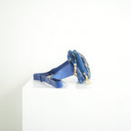 Vivienne Westwood Leonpa Blue and Silver Jacquard Pattern Crossbody/Waist Bag