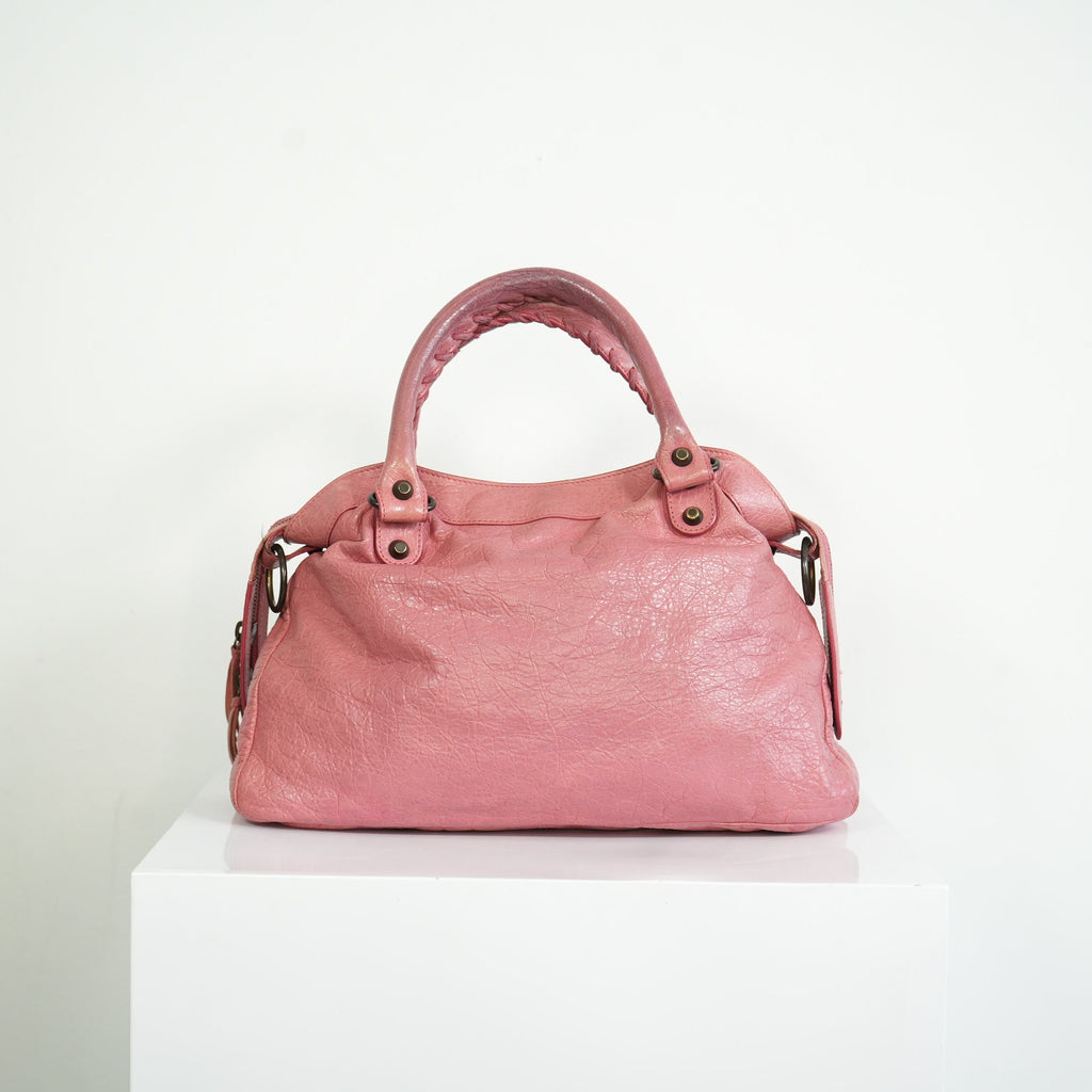 Balenciaga Pink Leather City Bag