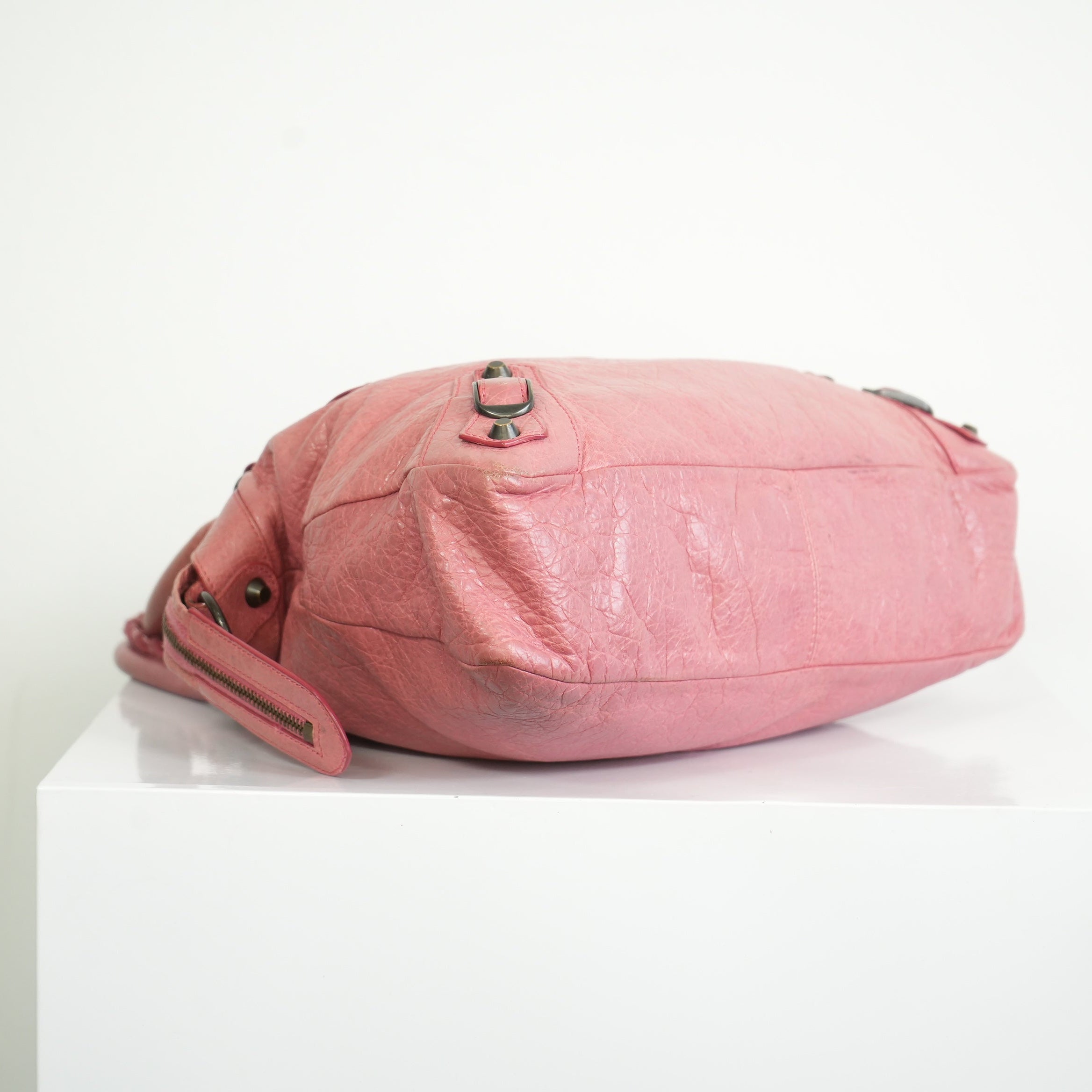 Balenciaga Pink Leather City Bag
