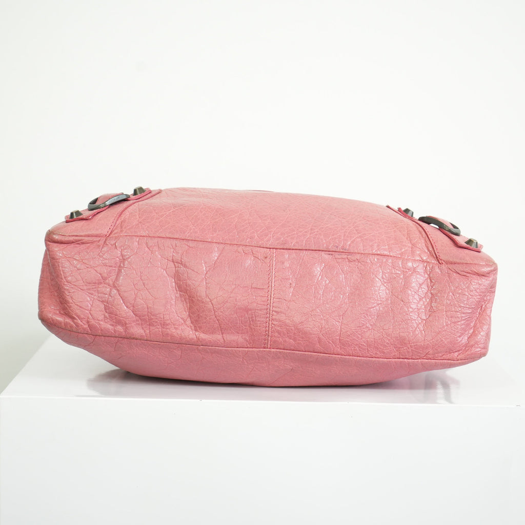 Balenciaga Pink Leather City Bag