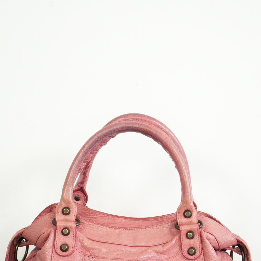 Balenciaga Pink Leather City Bag