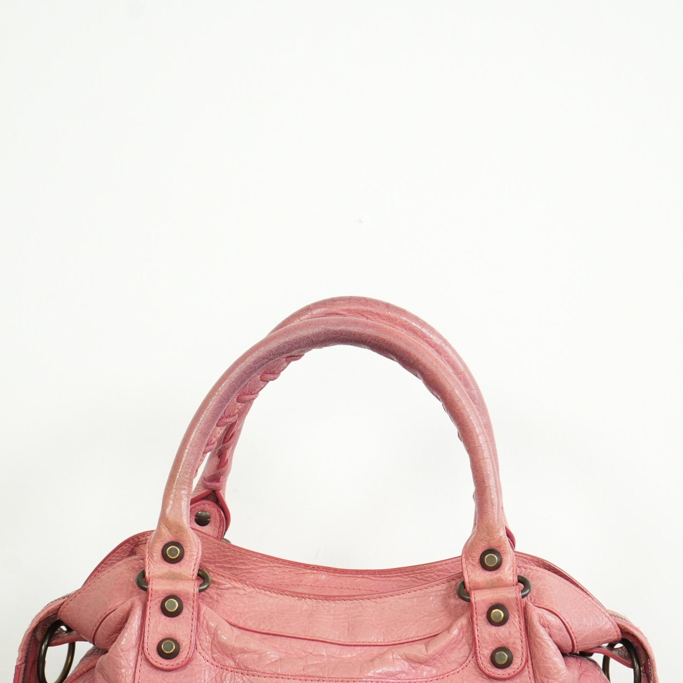 Balenciaga Pink Leather City Bag