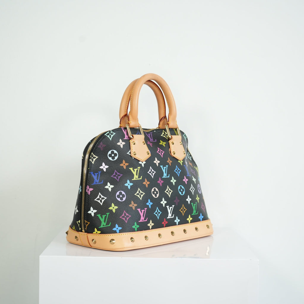Louis Vuitton Multicolor Murakami Black Alma PM