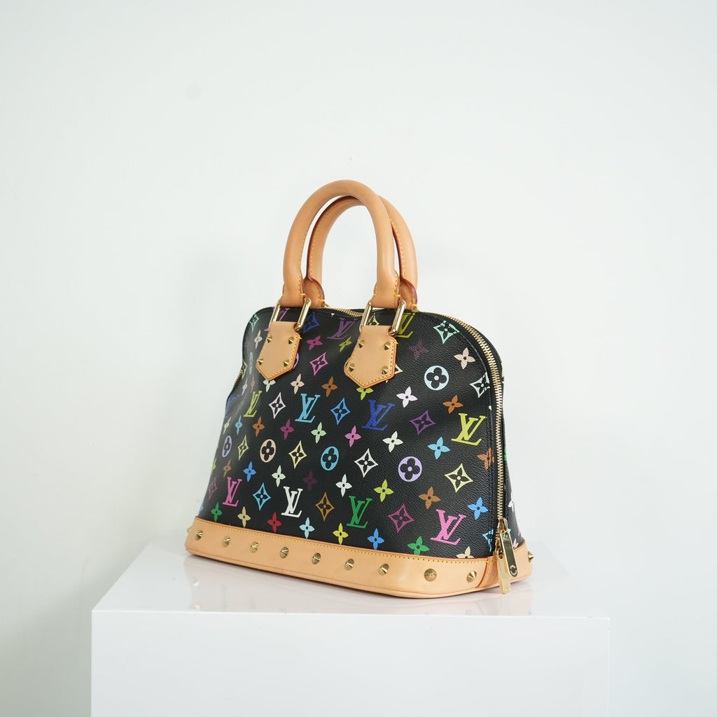 Louis Vuitton Multicolor Murakami Black Alma PM