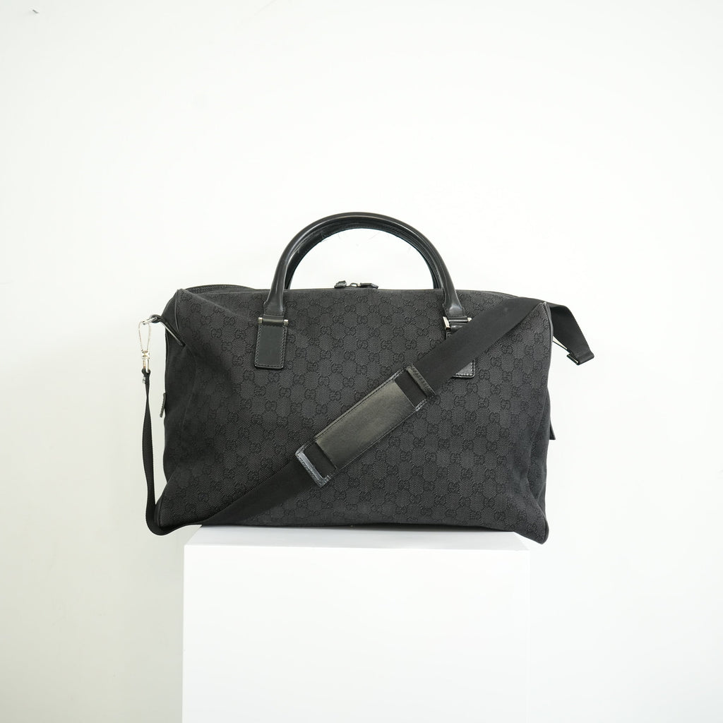 Gucci Black Canvas Duffel Bag