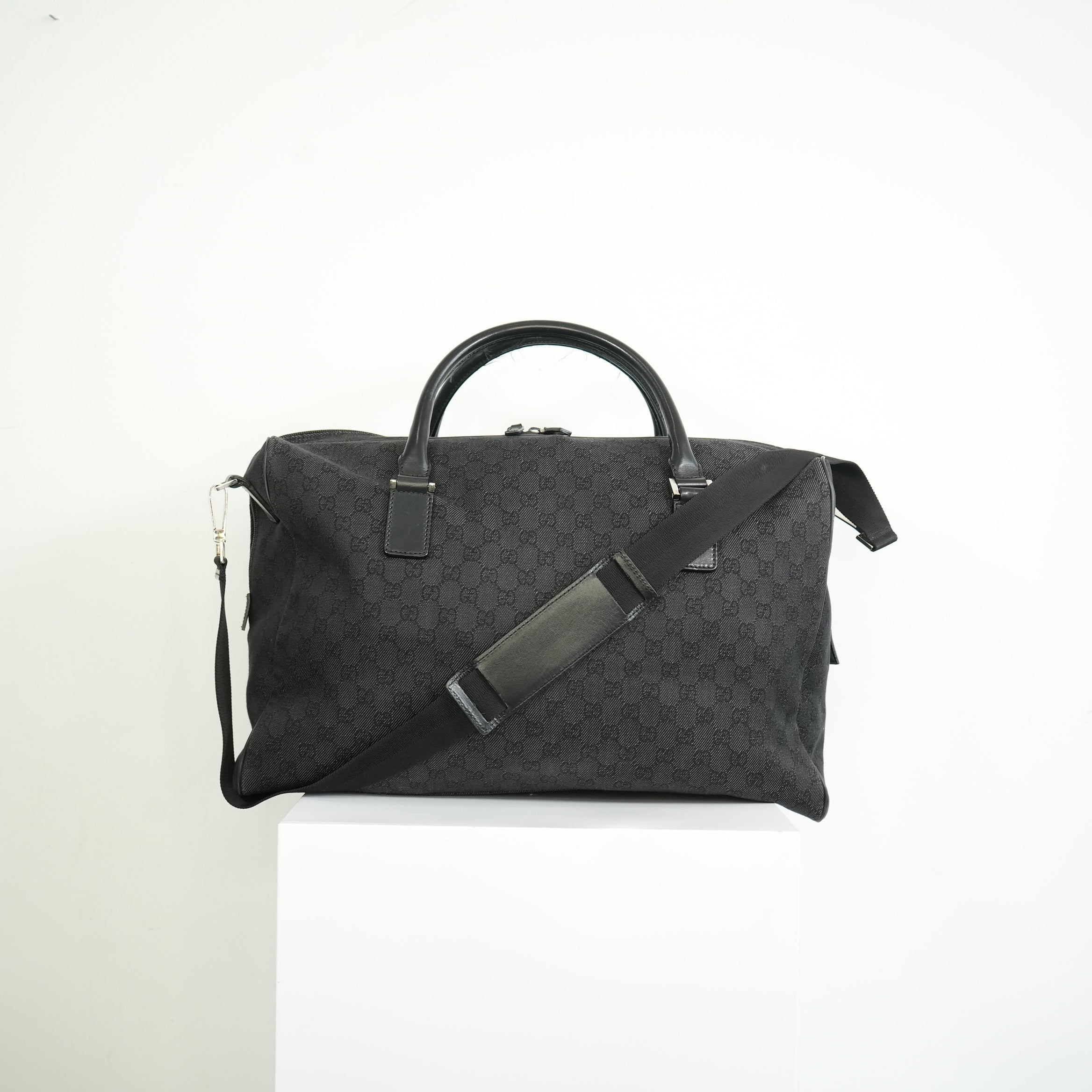 Gucci Black Canvas Duffel Bag