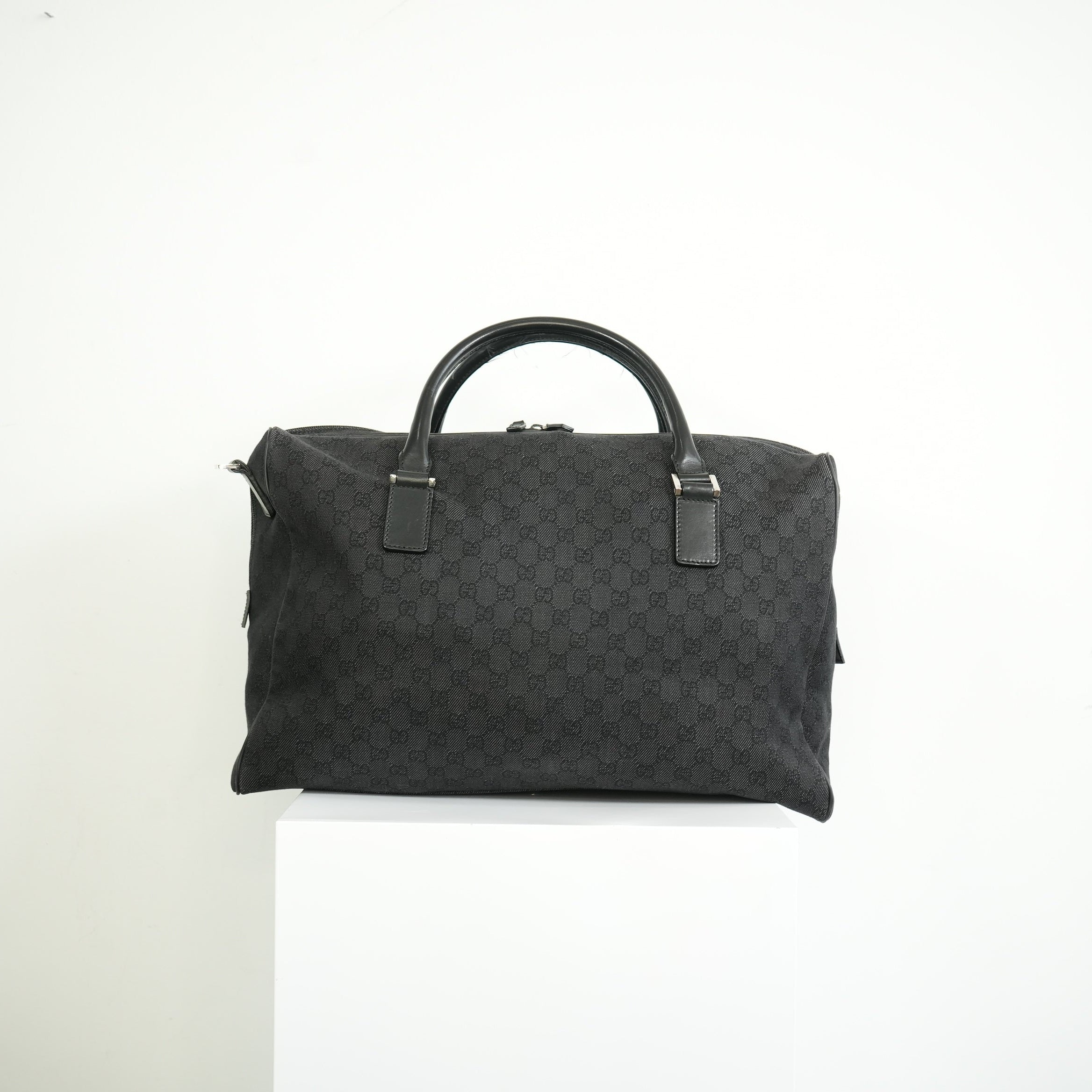 Gucci Black Canvas Duffel Bag