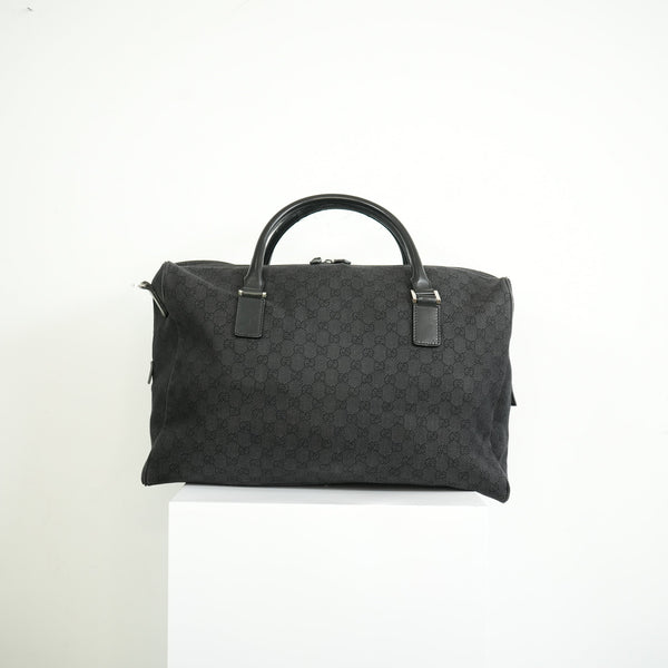 Gucci Black Canvas Duffel Bag