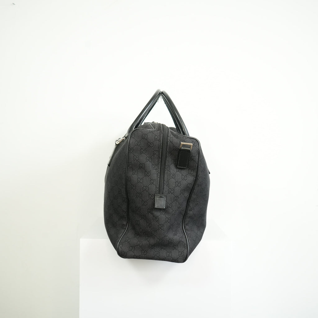 Gucci Black Canvas Duffel Bag