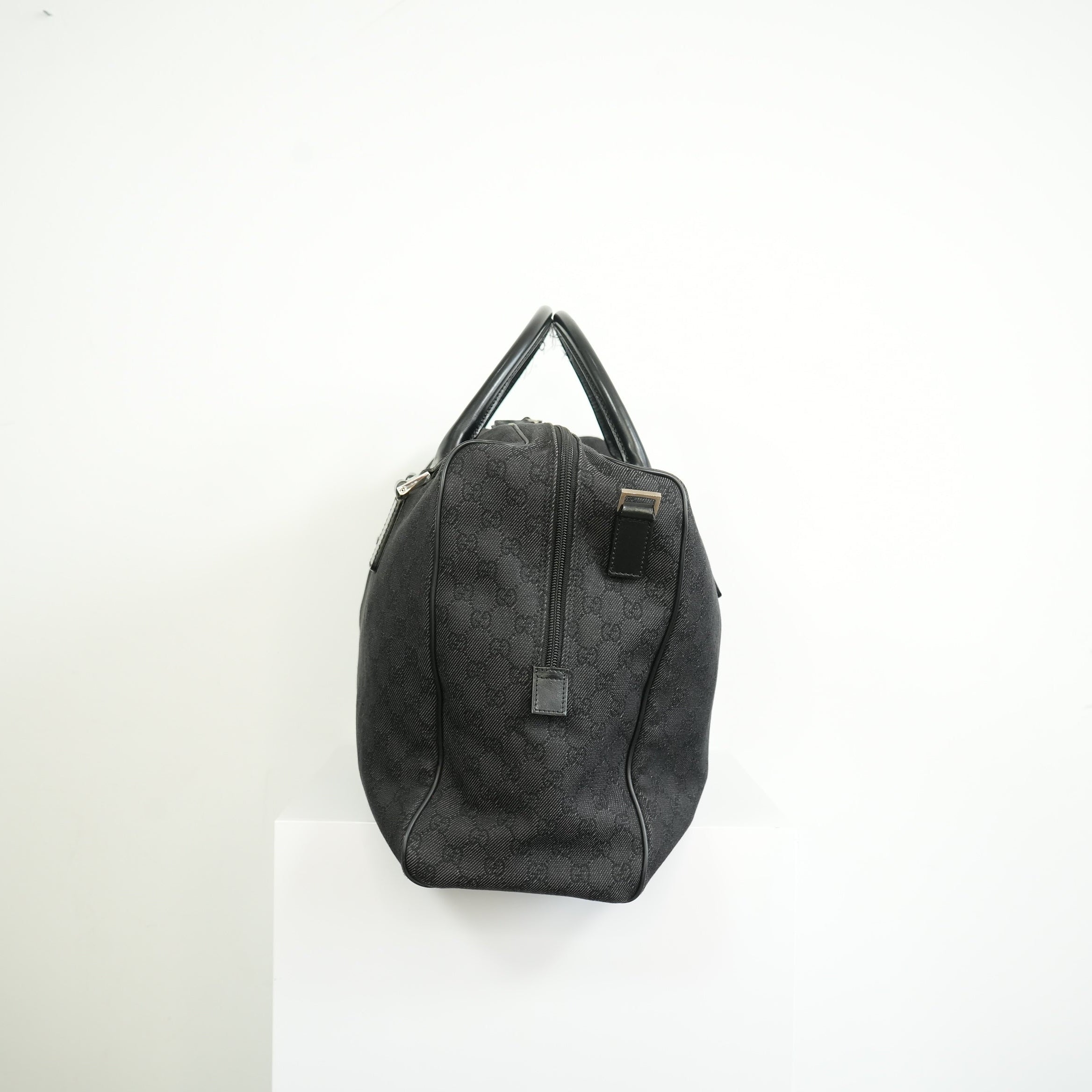 Gucci Black Canvas Duffel Bag