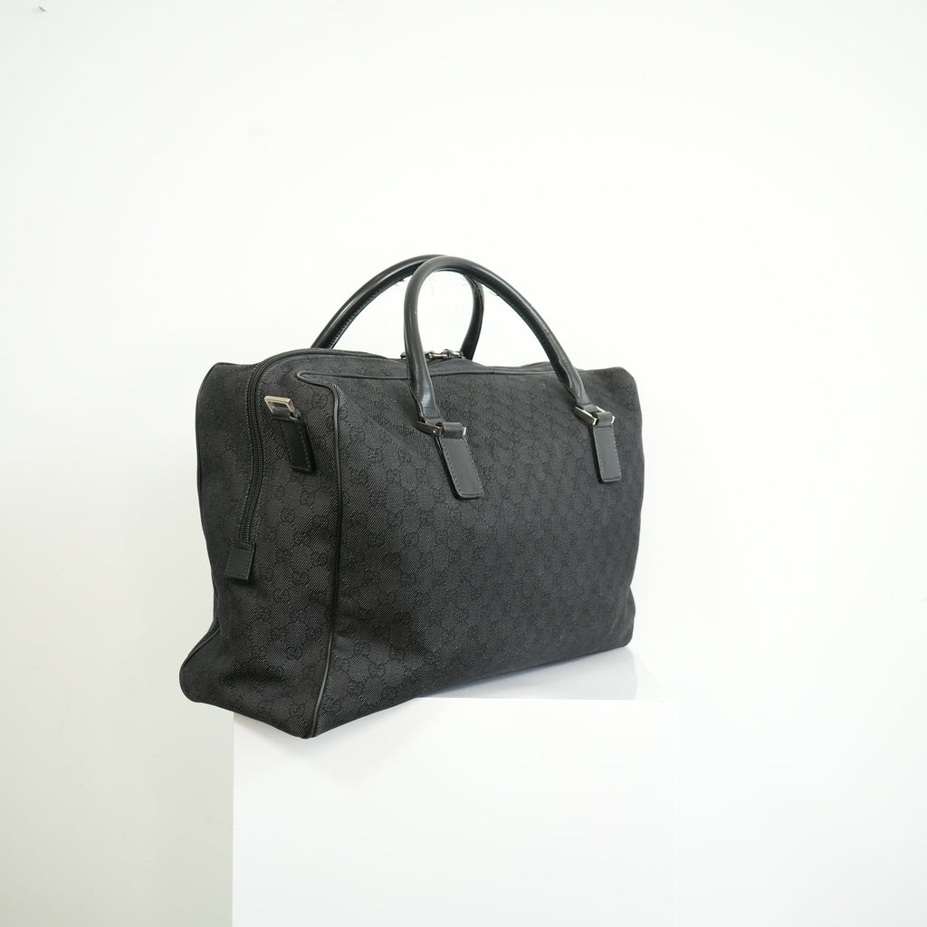 Gucci Black Canvas Duffel Bag