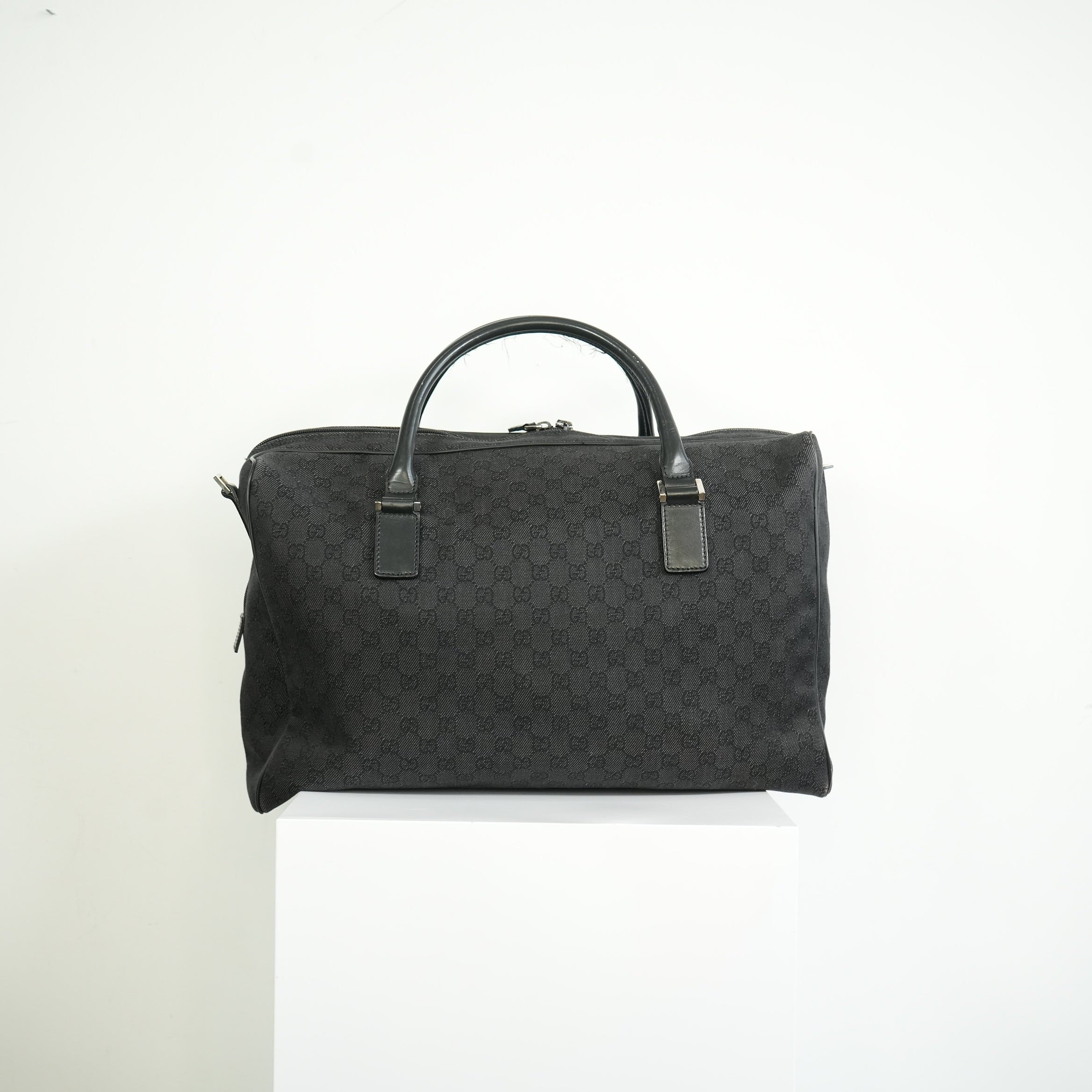 Gucci Black Canvas Duffel Bag