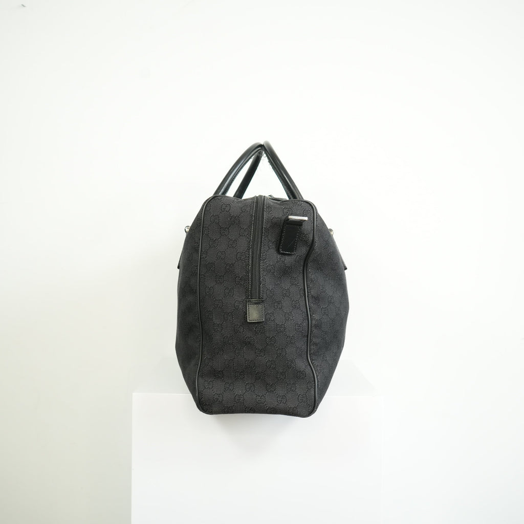 Gucci Black Canvas Duffel Bag