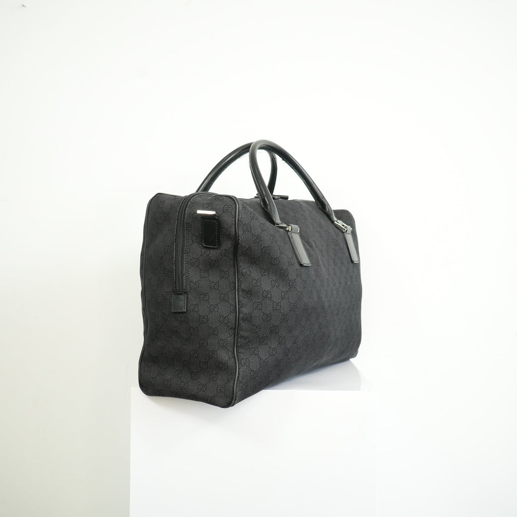 Gucci Black Canvas Duffel Bag