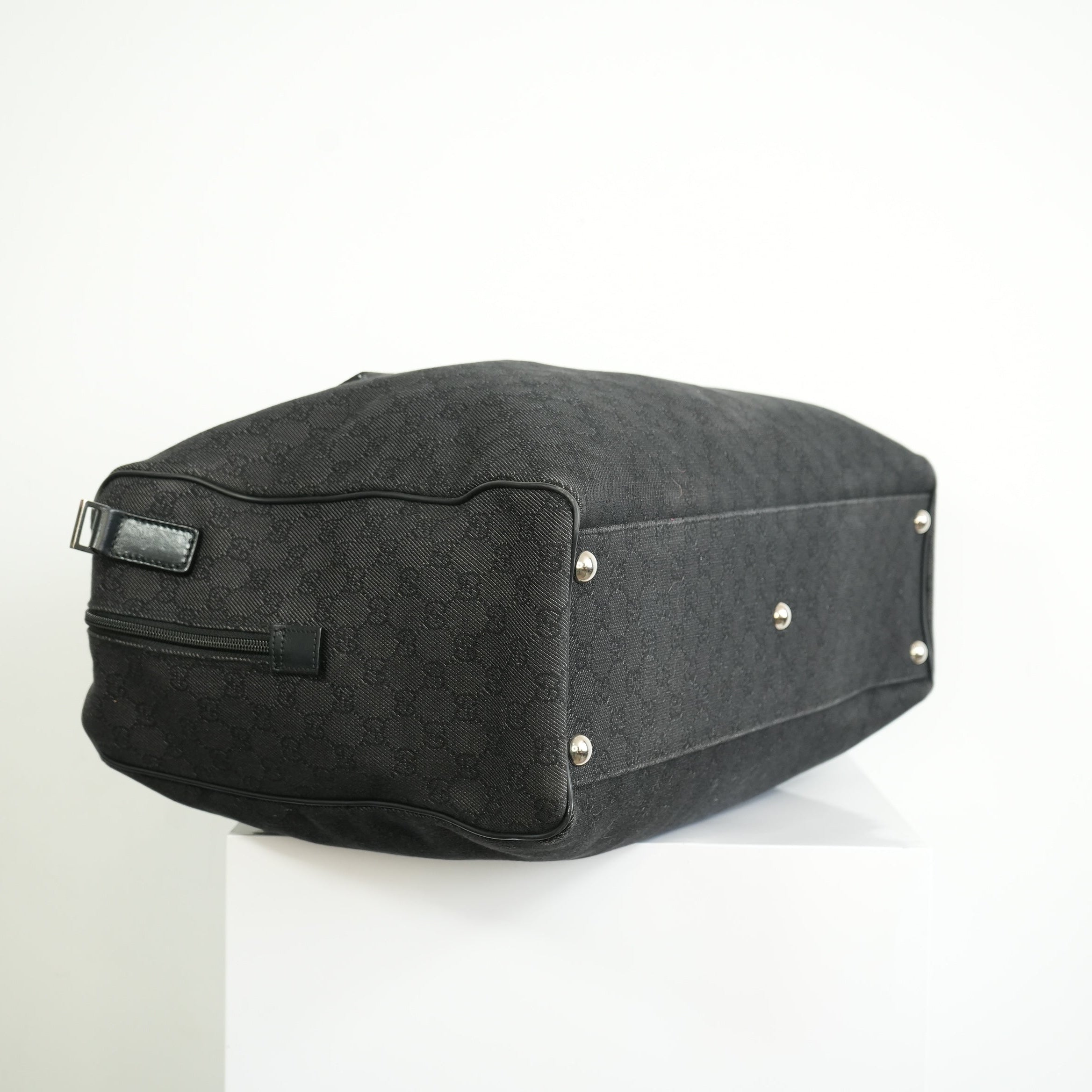 Gucci Black Canvas Duffel Bag