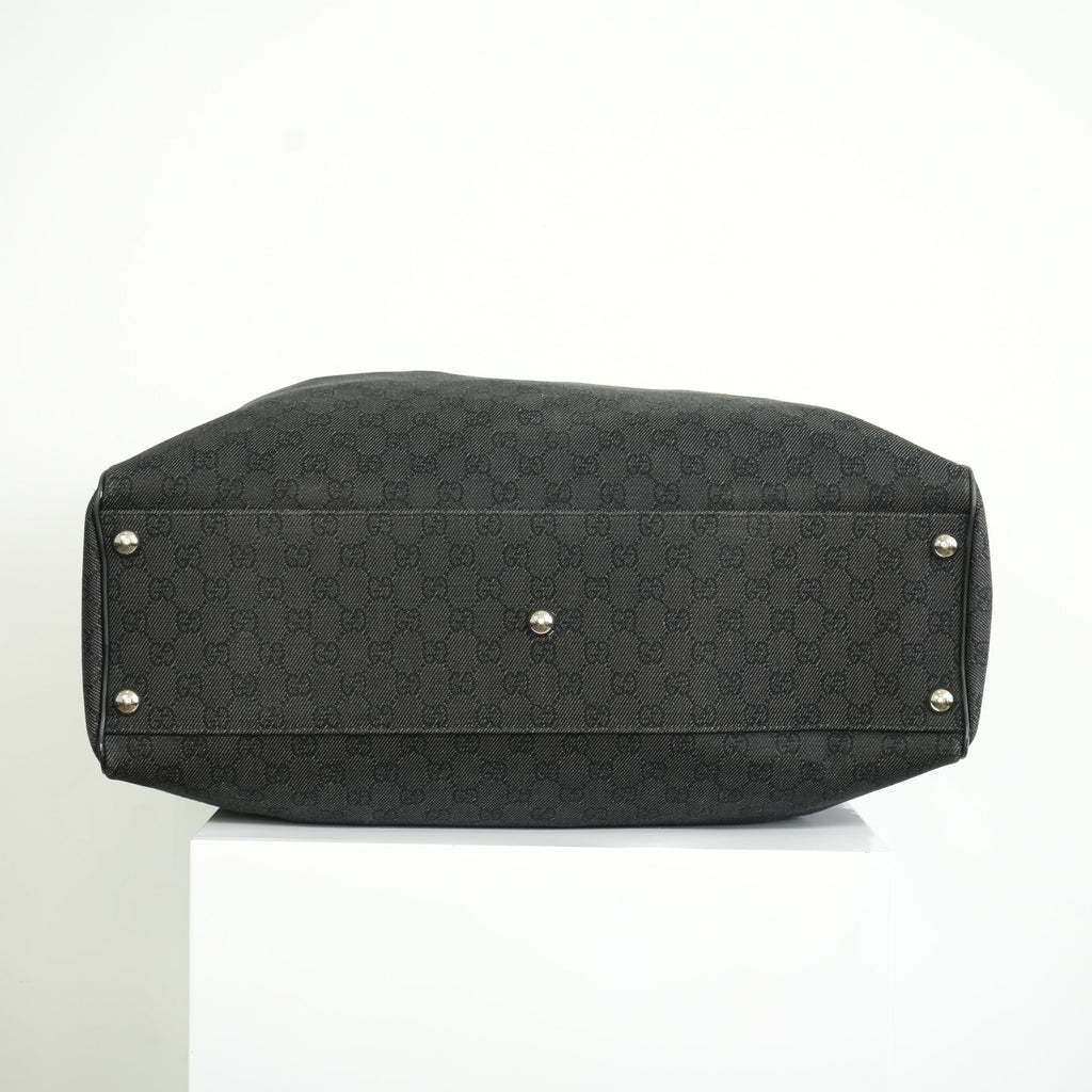 Gucci Black Canvas Duffel Bag