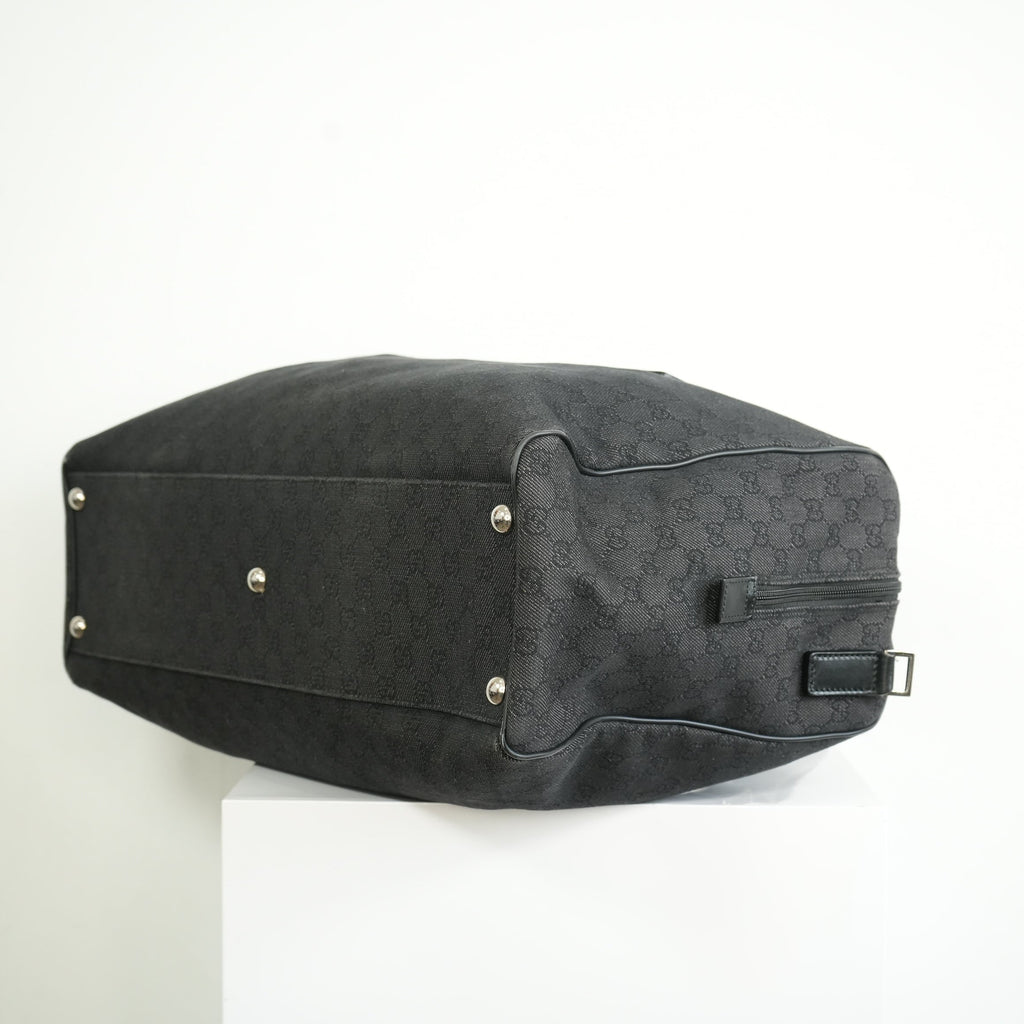 Gucci Black Canvas Duffel Bag