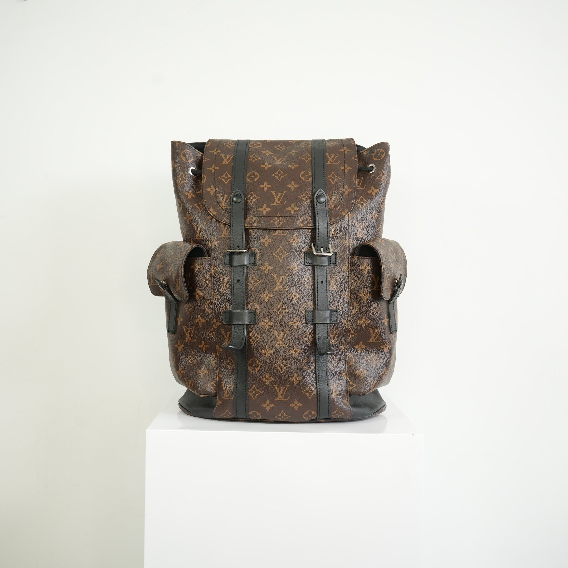 Louis Vuitton Monogram Macassar Canvas Christopher Backpack