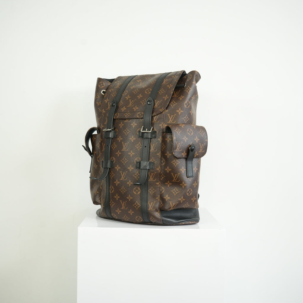 Louis Vuitton Monogram Macassar Canvas Christopher Backpack