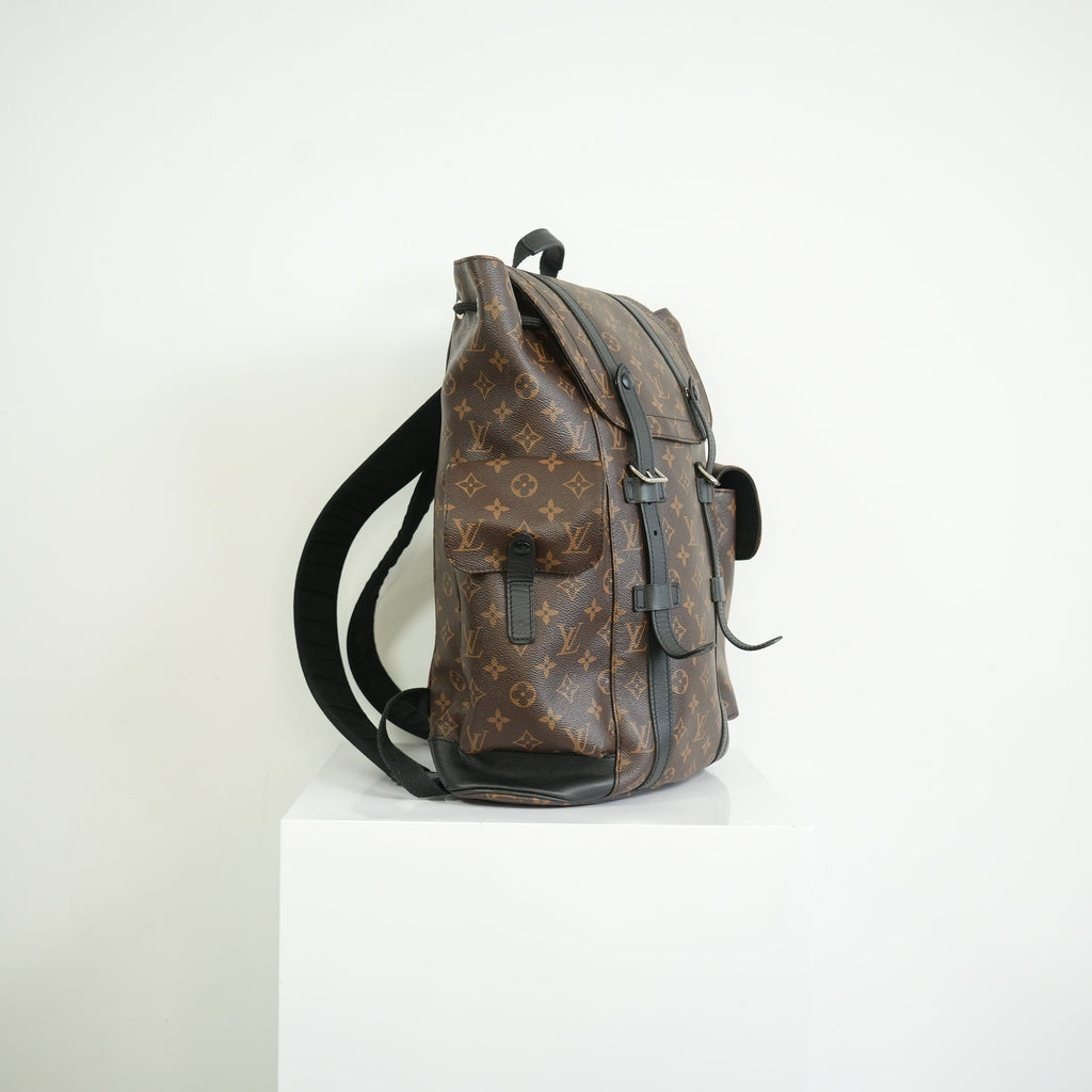 Louis Vuitton Monogram Macassar Canvas Christopher Backpack