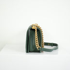 Chanel Dark Green Boy Bag