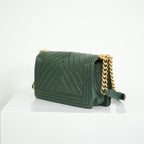 Chanel Dark Green Boy Bag