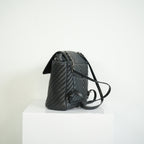 Chanel Black Chevron Lambskin Backpack
