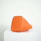 Hermes Picotin Lock 22 Orange Clemence Leather Bag w dust bag