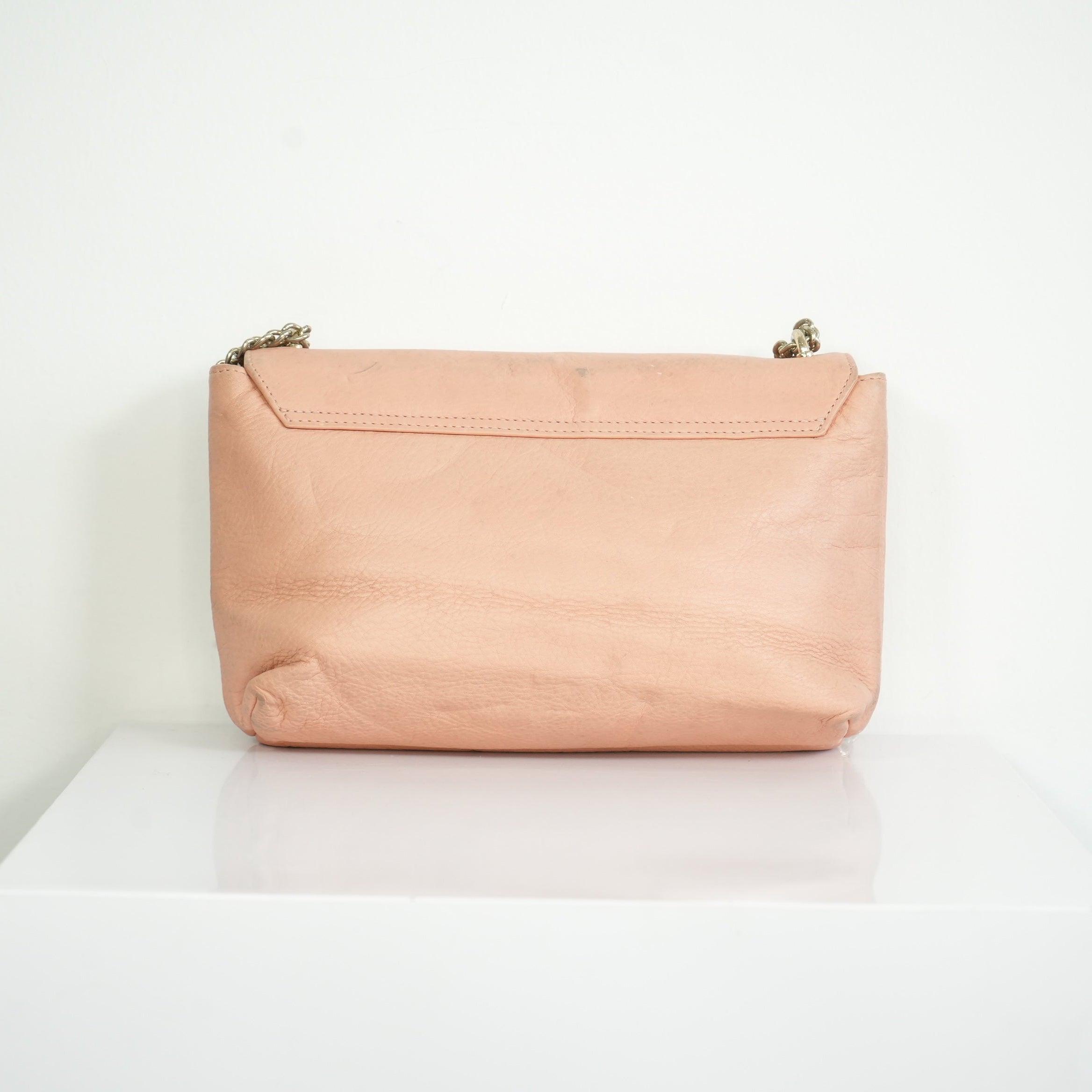 Vivienne Westwood Chelsea Blush Pink Leather Shoulder Bag