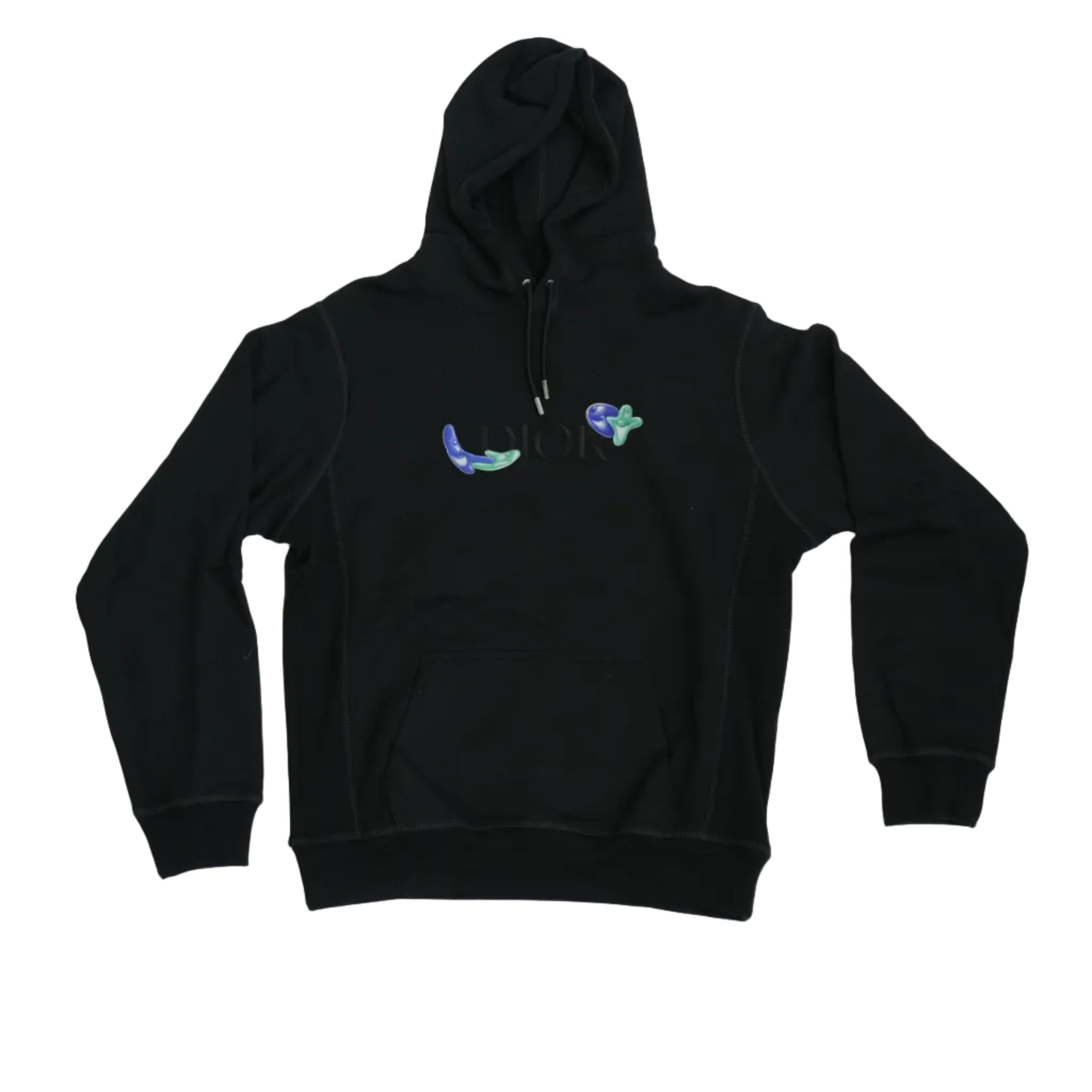 Christian Dior x Kenny Scharf Collab Black Hoodie Size Small
