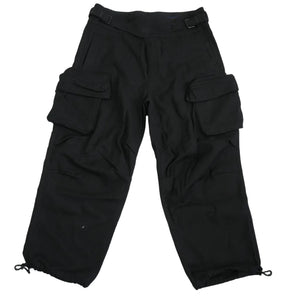 Louis Vuitton Virgil Abloh 3D Pocket Black Cargo Pants Size 48