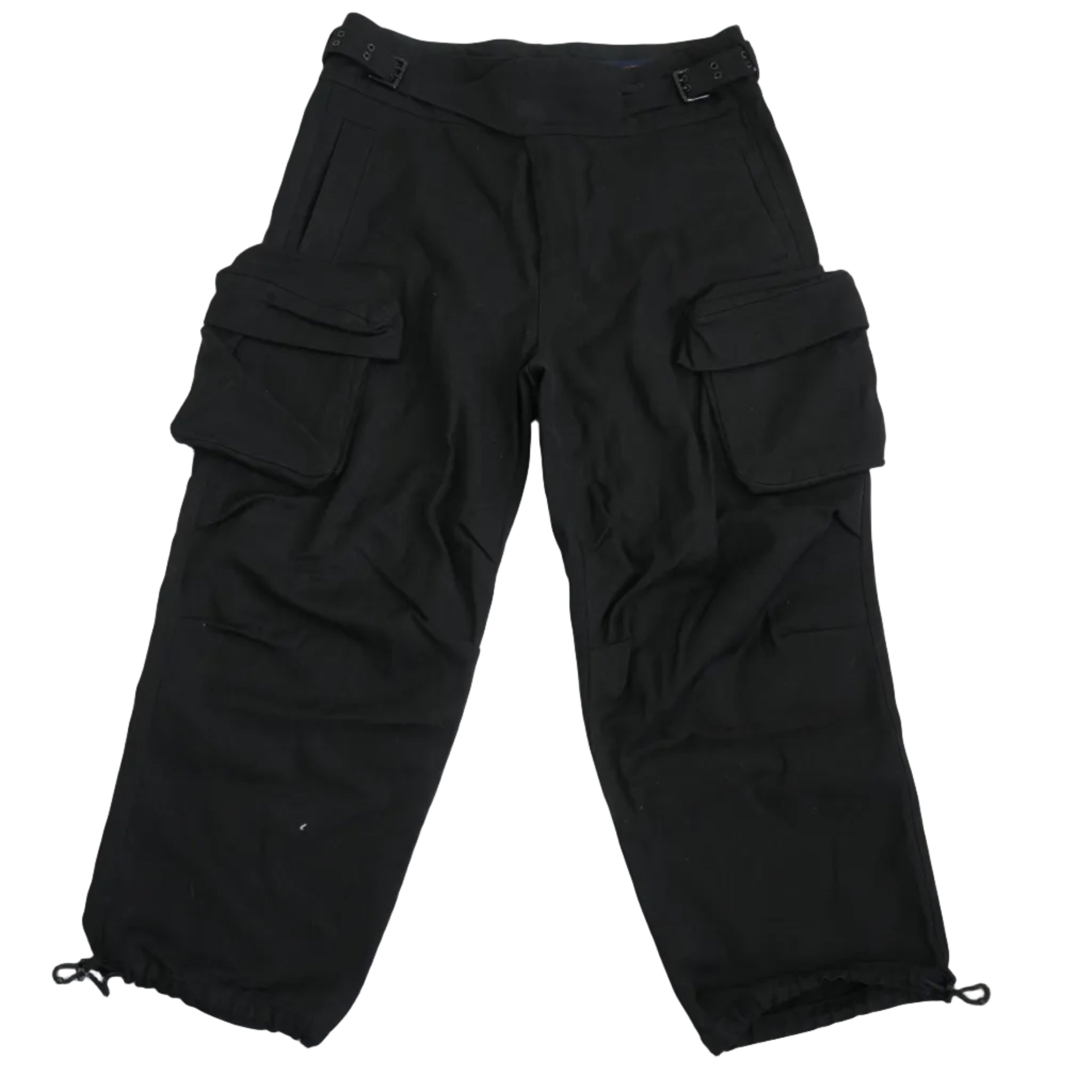 Louis Vuitton Virgil Abloh 3D Pocket Black Cargo Pants Size 48