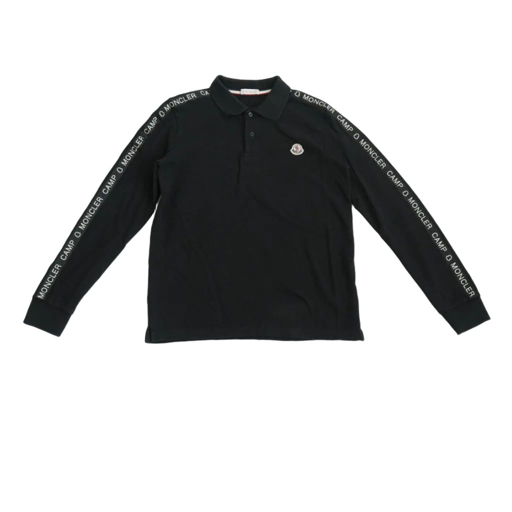 Moncler Long-Sleeve Polo Shirt (Kids Large)