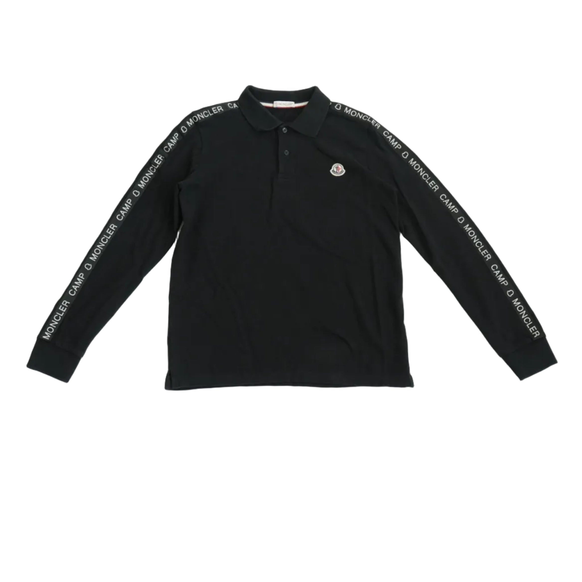 Moncler Long-Sleeve Polo Shirt (Kids Large)