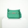 Hermes Mini Jypsiere Vibrant Green Palladium Harware w/ dust bag