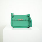 Hermes Mini Jypsiere Vibrant Green Palladium Harware w/ dust bag