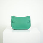 Hermes Mini Jypsiere Vibrant Green Palladium Harware w/ dust bag