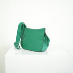 Hermes Mini Jypsiere Vibrant Green Palladium Harware w/ dust bag