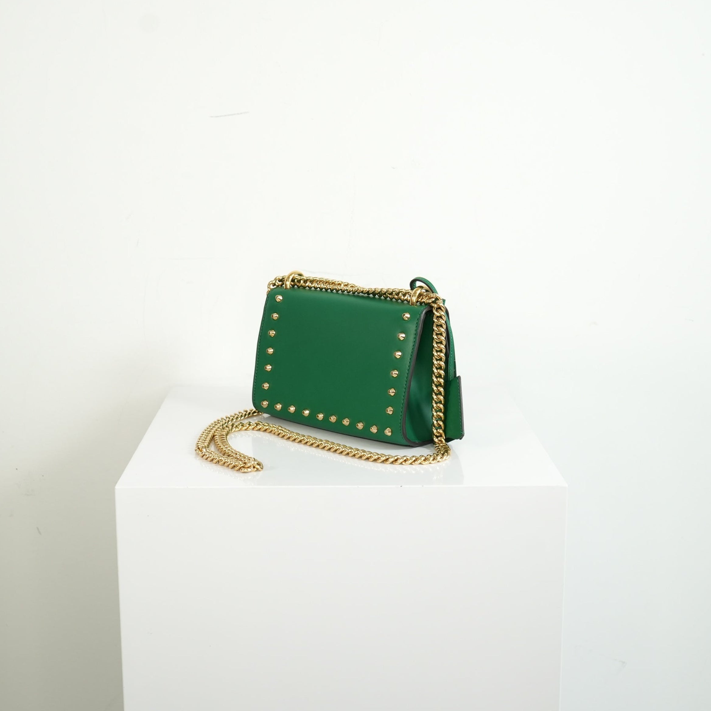 Gucci Emerald Green Small Padlock Shoulder Bag