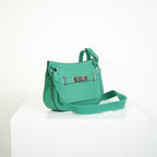 Hermes Mini Jypsiere Vibrant Green Palladium Harware w/ dust bag