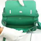 Hermes Mini Jypsiere Vibrant Green Palladium Harware w/ dust bag
