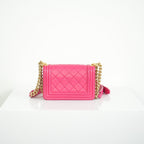 Chanel Small Pink Lambskin Boy Bag